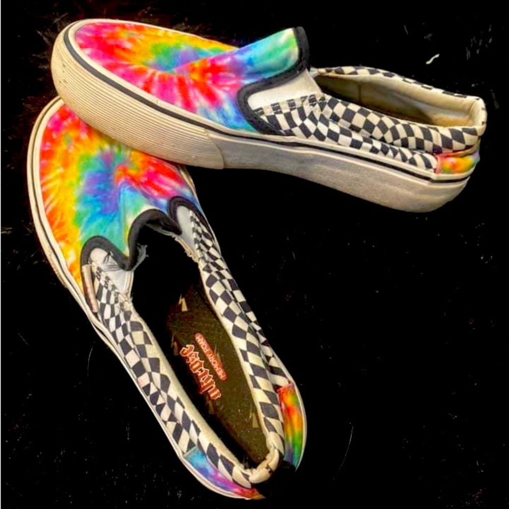 Tie dye Skechers PunkRose slip-ons